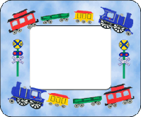 Train Magnetic Photo Frame